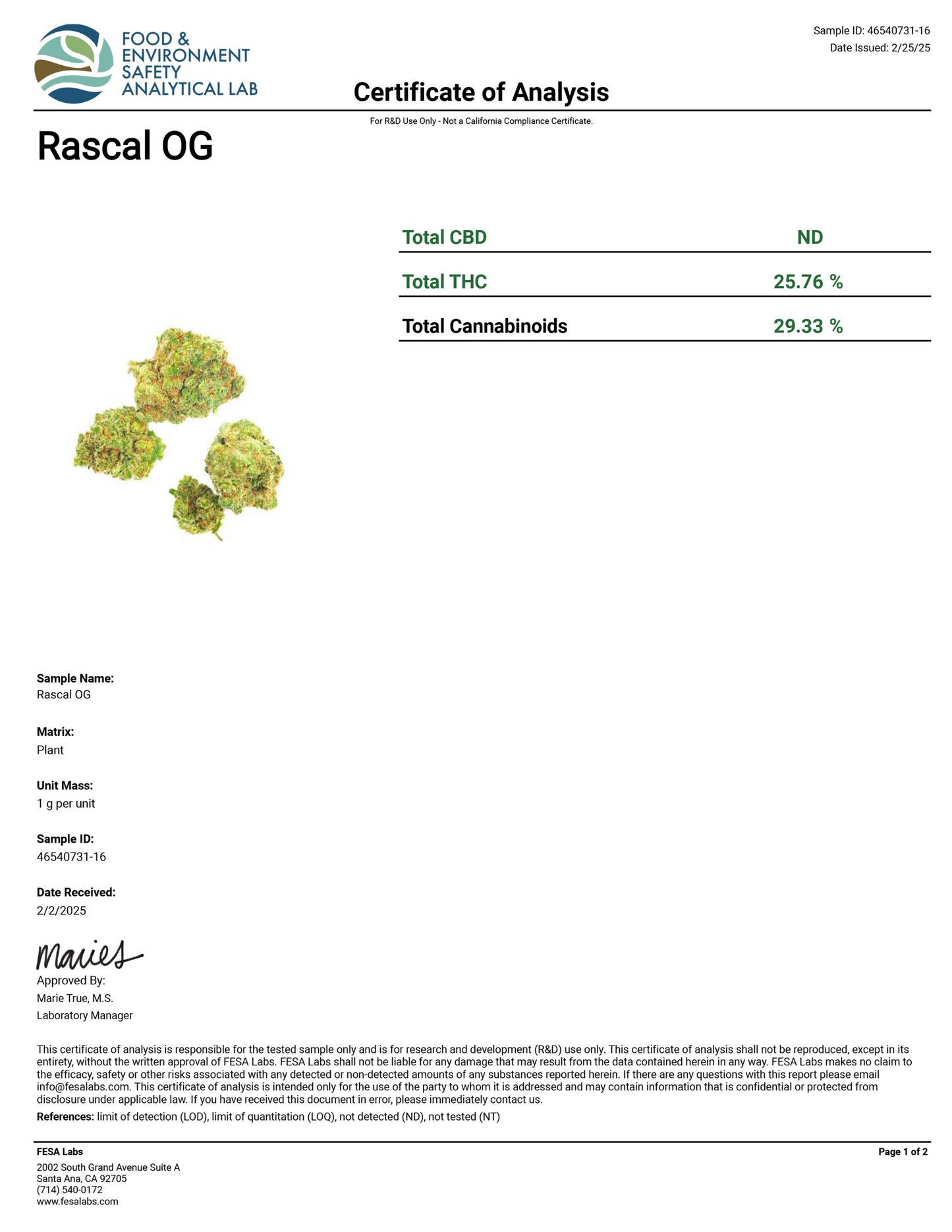 THCA Flower Smalls- Rascal OG