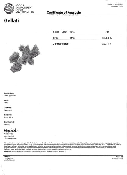 THCA Flower Smalls- Gelatti