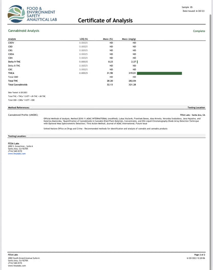 Jealousy OG | THC Vape Cartridge | THCA + Live Resin | 1000MG