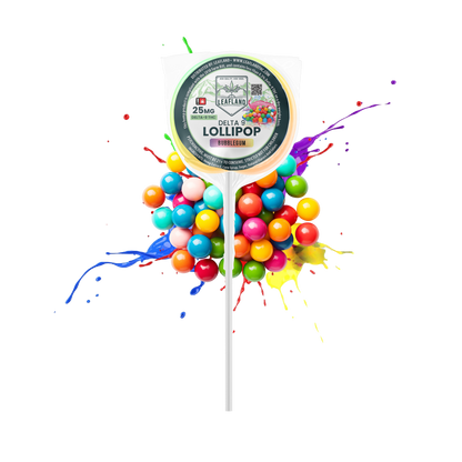 Delta 9 THC Lollipops | 25mg | Bubblegum