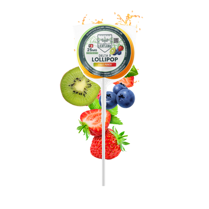 Delta 9 THC Lollipops | 25mg | Fruit Punch