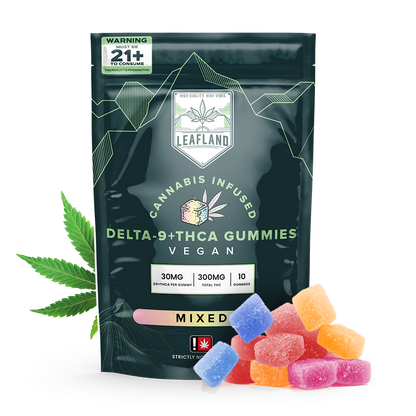 Delta-9 + THCA Gummies | Vegan Cannabis | Mixed Flavors | 30mg