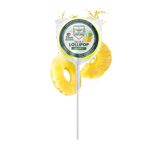 Delta 9 THC Lollipops | 25mg | Pineapple