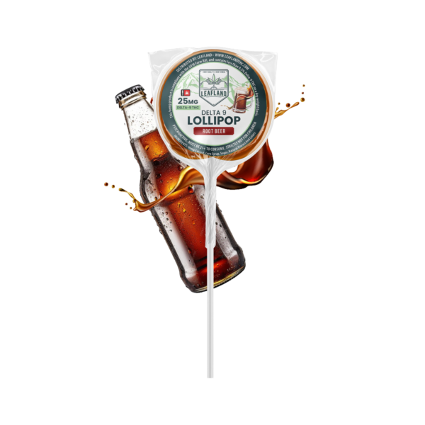 Delta 9 THC Lollipops | 25mg | Root Beer