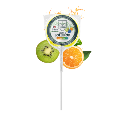 Delta 9 THC Lollipops | 25mg | Tropical
