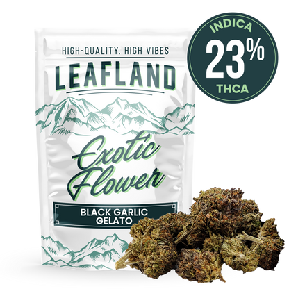 THCA Flower- Black Garlic Gelato