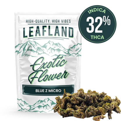 THCA Flower – Blue Z (Micro Smalls)
