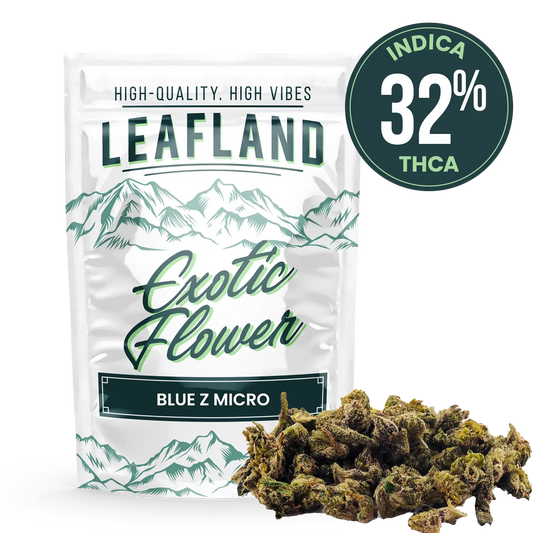 THCA Flower – Blue Z (Micro Smalls)