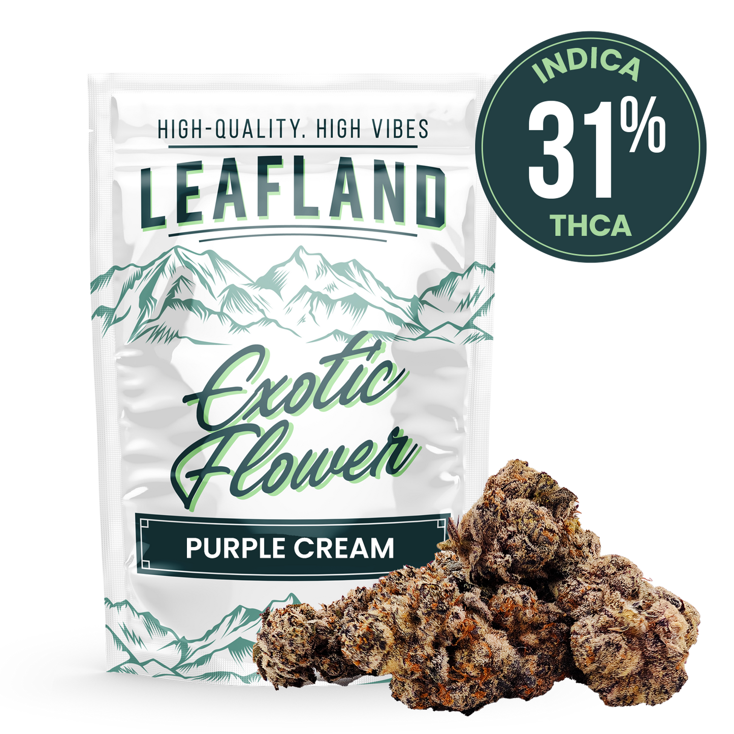 Exotic THCA Flower- Purple Cream