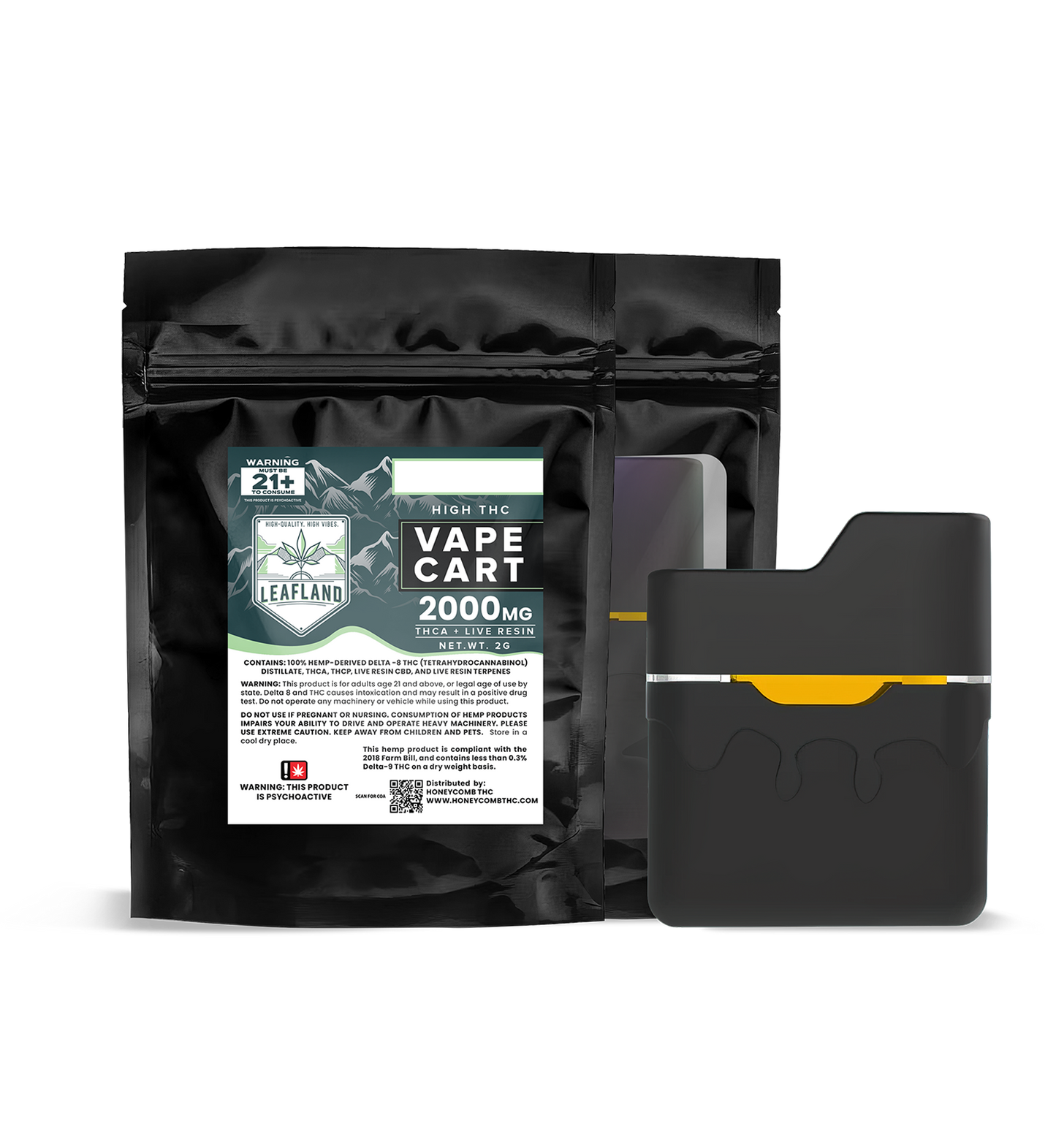 OG Kush | THC Vape Cartridge | THCA + Live Resin | 2000MG