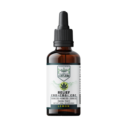 Relief | CBD + CBG + CBC Tincture (1500mg CBD/450mg CBG/300mg CBC)- Non- THC