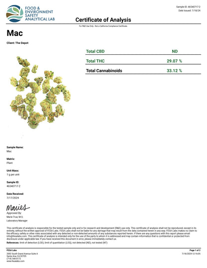 THCA Flower Smalls- MAC
